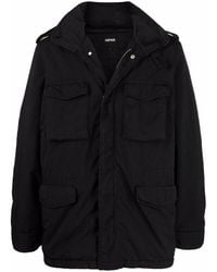 Aspesi - Cargo-Pocket Hooded Coat - Lyst