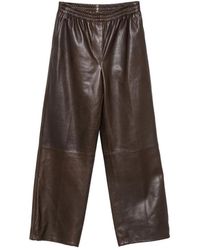 Jonathan Simkhai - Elasticated-Waist Leather Trousers - Lyst