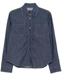 7 For All Mankind - Utility Classic Patch-Pocket Denim Shirt - Lyst