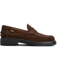 Tod's - Suede Calfskin Loafer - Lyst