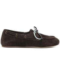 3Juin - Suede Boat Shoes - Lyst