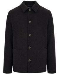 A.P.C. - A. P.C. Simple Dark Wool Jacket - Lyst