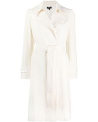 Theory Belted Trench Coat - White