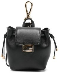 Fendi - Logo-Plaque Bag Charm - Lyst