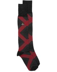 Vivienne Westwood - Quadrophenia Orb-Embroidered High Socks - Lyst