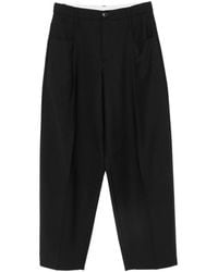 Tela - Pleated-Detail Cropped Trousers - Lyst