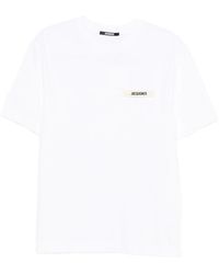 Jacquemus - T-Shirt With Gros Grain Logo - Lyst