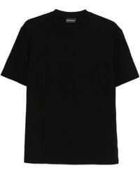 Emporio Armani - Textured Finish T-Shirt - Lyst