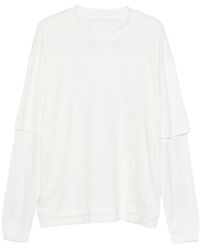 Woc - Layered-Sleeve Crew-Neck T-Shirt - Lyst