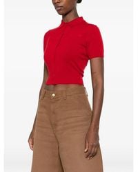 Sporty & Rich - Jannie Short-Sleeve Button-Up Cardigan - Lyst