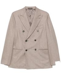 Caruso - Aida Double-Breasted Buttoned Blazer - Lyst