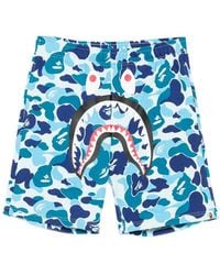 A Bathing Ape - Shark Abc Camo Shorts - Lyst