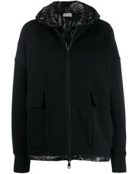Moncler Zipped Double-layered Jacket - Black