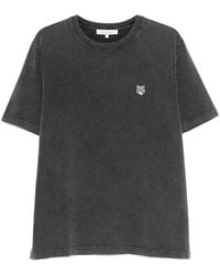 Maison Kitsuné - Faded-Effect Fox Head T-Shirt - Lyst