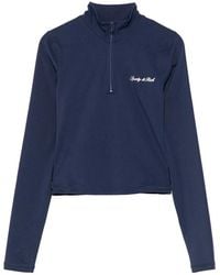 Sporty & Rich - Sweatshirt Quarter-Zip Polyamide Performance T-Shirts - Lyst