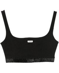 Entire studios - Logo-Patch Cropped Top - Lyst