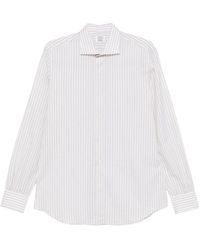 CAMICERIA MAZZARELLI - Striped Button Shirt - Lyst