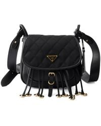 Prada - Corsaire Re-Nylon And Leather Mini Shoulder Bag - Lyst