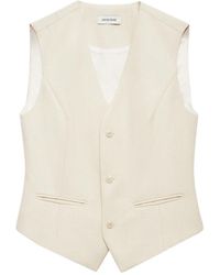 Anine Bing - Mario Button V-Neck Waistcoat - Lyst