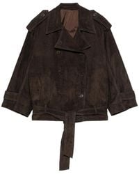 Salvatore Santoro - Double-Breasted Suede Jacket - Lyst