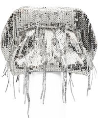 THEMOIRÈ - Small Bios Sequin-Embellished Fringed Clutch Bag - Lyst