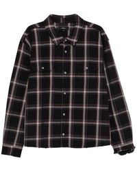 Purple Brand - Check-Pattern Cotton Shirt - Lyst