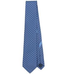 Ferragamo - Gancini-Pattern Silk Tie - Lyst
