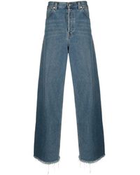Gucci - Wide-Leg Raw-Cut Jeans - Lyst