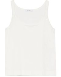 Max Mara - Pumano Tank Top With Wide Neckline - Lyst
