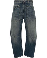 Nili Lotan - Shon High-Rise Tapered Jeans - Lyst