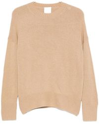 Allude - Ribbed-Knit Crew Neck Sweater - Lyst