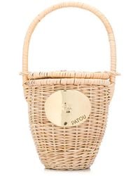 Patou - Wicker Basket Bag - Lyst