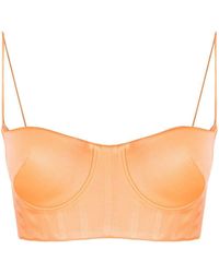 Alex Perry - Cropped Bustier Top - Lyst