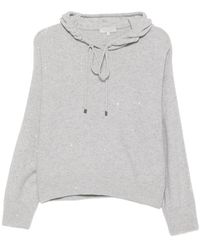 Antonelli - Sequin-Embellished Drawstring Hoodie - Lyst
