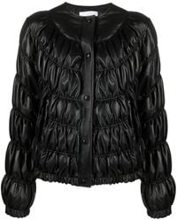 Chloé - Quilted Leather Down Jacket - Lyst