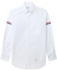 Thom Browne - Grosgrain Armband Oxford Shirt - Lyst