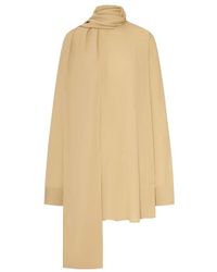 TOTEME - Draped-Scarf Blouse - Lyst