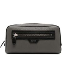 Tom Ford - Logo-Plaque Pebbled Wash Bag - Lyst