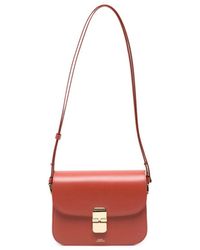 A.P.C. - A. P.C. Grace Leather Shoulder Bag - Lyst