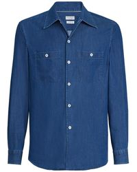 Brunello Cucinelli - Lightweight Denim Shirt - Lyst