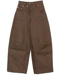 Simone Rocha - Embellished Logo-Patch Jeans - Lyst