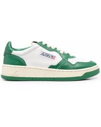 Autry - Medalist Low & Bicolour Leather Trainers , Leather - Lyst