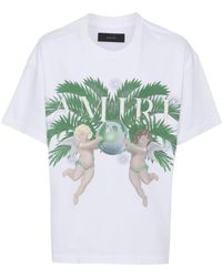 Amiri - Graphic-Print Cotton T-Shirt - Lyst