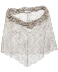 Fely Campo - Ruffled Lace Top - Lyst