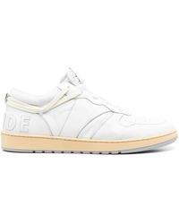 Rhude - Embroidered-logo Low-top Sneakers - Lyst