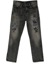 Purple Brand - Distressed Patchwork-Detail Jeans - Lyst