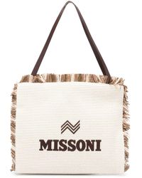Missoni - Logo-patch Interwoven Shoulder Bag - Lyst