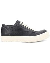 Rick Owens - Lace-Up Python-Leather Sneakers - Lyst