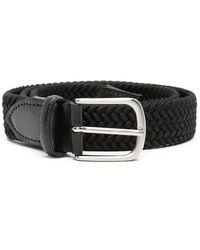 Eraldo - Leather-Trim Interwoven Belt - Lyst
