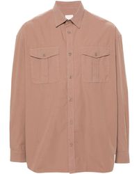 Emporio Armani - Chest-Pockets Cotton Shirt - Lyst